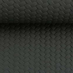 Kunstleder Pinto geflochten dunkelgrau anthrazit